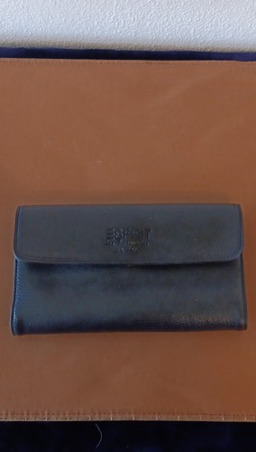 Esprit black leather folding - leather,